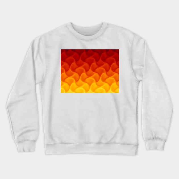 Abstract Flame Fractal Crewneck Sweatshirt by pinkal